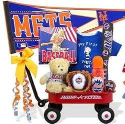 NY Mets Baseball Radio Flyer Baby Wagon by Kara Nessian