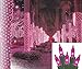 Sienna Pink LED Net Style Tree Trunk Wrap Christmas Lights with Green Wire, 2' x 8'