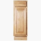 Sunnywood Prod. ARB12 Single Door and Single Drawer Oak Base Cabinet