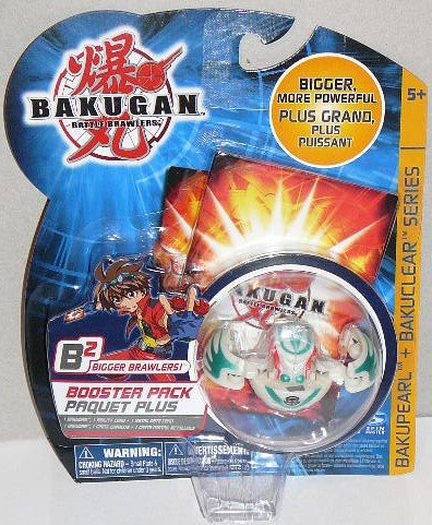 Childrens Toyshop  Toys : Bakugan Bakupearl + Bakuclear White/green Pearl Monarus Booster Pack *Exremely Rare*