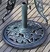 Rose 12kg Parasol Base Green Verdigris