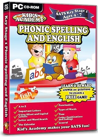 Kid's Academy - Key Stage 1 Phonic Spelling and English  - 4-7 Years (PC CD)