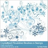 Photoshop Brushes - Crystallized Flourishes Brushes and Stamps