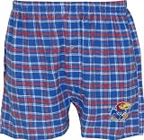 Kansas Jayhawks Match-up Flannel Boxer Shorts