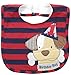 Mud Pie Baby Boys' Applique Bib, Puppy Stripe, One Size