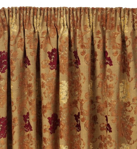 Orchid Jacquard Pencil Pleat Curtains