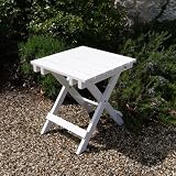 Adirondack Folding Table in Painted White Kitchen & Housewares
