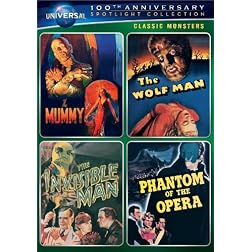 Classic Monsters Spotlight Collection (The Mummy (1932) / The Wolf Man / The Invisible Man / Phantom of the Opera (1943))
