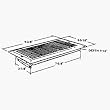 United States Hdwe. V-102WB 4" x 8" Register