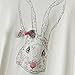 Richie House Girls' Long Sleeve Top with Rabbit Print Size 3-8 RH0324