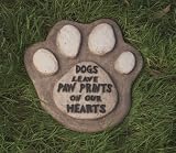 Dogs Leave Paw Prints On Our Hearts Garden Stone