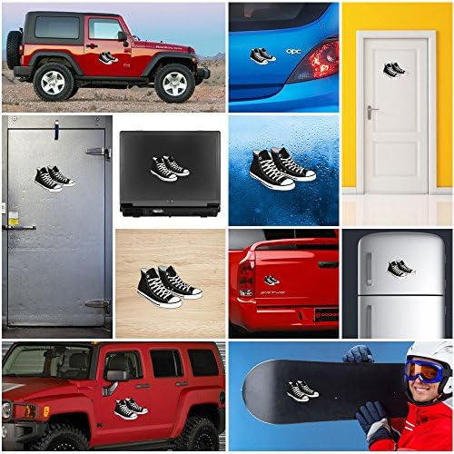 Decals Decal Black Sneakers Decoration Bike Motorbike Bicycle Vehicle ATV car (45 X 29.5 In)