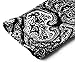 BAISHENGGT Women's Long Sleeve Loose Flared Tunic Top XL Black Paisley