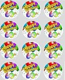 12 60th Birthday rice paper fairy / cup cake 40mm toppers decoration