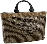 Magid Fashion Matte Wood Tote,Black/Khaki,one size Reviewed