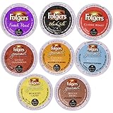 40 Count - Folgers ALL Coffee K Cup Variety Pack (8 Flavors, 5 K-cups Each)