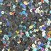 4mm Round Flat Sequins Pewter Shiny Gray Lazersheen Rainbow Reflective Metallic. Made in USA