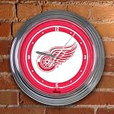 Detroit Red Wings - 15 in Neon Clock