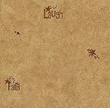 Brown Laugh, Faith, Hope Toss Wallpaper