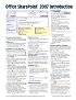 Microsoft Office SharePoint 2007 Introduction Quick Reference Guide (Cheat Sheet of Instructions, Tips & Shortcuts - Laminated)