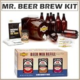 Mr. Beer Premium Edition Home Microbrewery System Bundle w/ 3-BEER Mix Variety Pack American Series