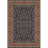 Central Oriental Sarouk 8 x 11 Sarouk Navy Area Rug