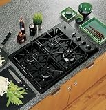 GE Profile JGP945BEKBB 30 Gas Cooktop, 4 Sealed Burners – Black