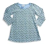 So Fun - Toddler Girls Long Sleeve Flower Knit Dress, Light Blue