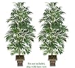 TWO 8' Artificial Bamboo Palm Trees