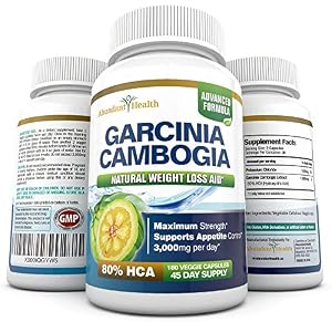 80% HCA GARCINIA CAMBOGIA EXTRACT PURE - (NO ADDED CALCIUM) - 180 Count (45 Day Supply) - 3,000mg Per Day - LOSE WEIGHT or Your MONEY BACK - All Natural Appetite Suppressant, Carb Blocker, Diuretic and Weight Loss Supplement Formula - Manufactured in a USA GMP Certified Facility and Third Party Tested for Purity