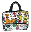 iPad carrying bag - Retro Groovy Fashion Girl and Leopard design ipad case