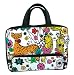 iPad carrying bag - Retro Groovy Fashion Girl and Leopard design ipad case