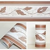 LoveFaye 叶藤自己接着壁紙ボーダーズ家庭装飾品 DIY 簡単 貼付シール 防水