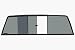 CRL Tri-Vent Three Panel Truck Slider with Solar Glass for 1988-2000 Chevy/GMC C/K Trucks