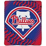 Philadelphia Phillies Royal Plush Raschel Fleece 50x60 Blanket/Throw - MLB Baseball Sports Fan Shop