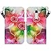 LG K8 Case, LG Phoenix 2 Case, LG Escape 3 Case, Wrist Strap Flip Folio [Kickstand Feature] Pu Leather Wallet Case with ID&Credit Card Slot for K8, LG Phoenix 2, Lg Escape 3 Wallet, Flower Pedal