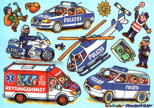 Fensterbild Polizei