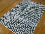 3'9 x 5'11 Blue Persian Gabbeh Rug