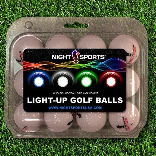 Night Sports USA Golf Ball (12-Pack), Red