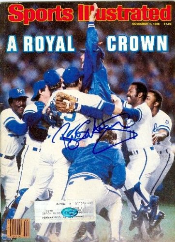 Bret Saberhagen autographed Sports Illustrated Magazine (Kansas City Royals 1985 World Series Champi