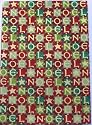 A4 sheet of self adhesive fabric for cardmaking & craft - Christmas - Noel blocks