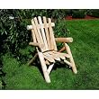 Lakeland Mills Cedar Log Lounge Chair, Natural