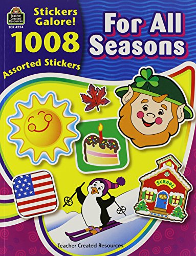 Teacher Created Resources 4224 Teacher Created Resources Sticker Books, for All Seasons, 1,088 Stickers/pack
