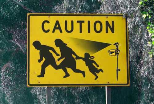 Scarecrow Motion-Activated Sprinkler Michael Jackson road sign Scarecrow Motion-Activated Sprinkler Michael Jackson road sign