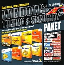 Windows Tuning & Security Paket *CD only* (CDRWIN 6, TuneUp Utilities 2006, MasterSync, Phoenix Backup, CyberGhost, PDF-Maker, PasswordGuard, E-Mail-Backup)