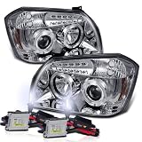 6000k Slim Xenon HID Kit+05-08 Dodge Magnum Halo LED Projector Head Lights by Eautolight