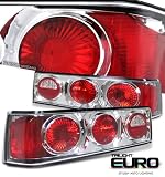 87 88 89 90 91 92-93 (1987 to 1993) FORD MUSTANG GT CHROME HOUSING REAR ALTEZZA TAIL LIGHTS LAMPS