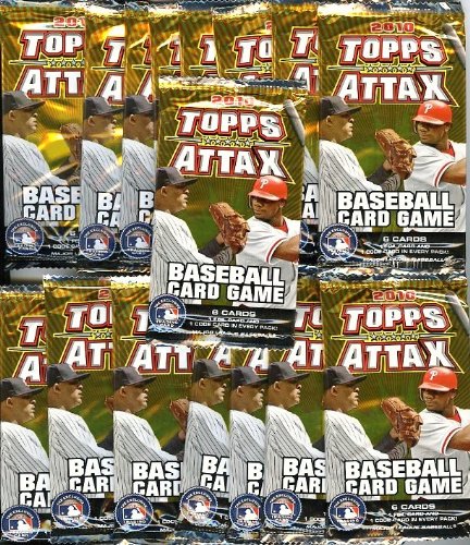 16 Packs of 2010 Topps ATTAX Baseball HOBBY Pack (Lot of 16 - 6 Cards/Pack