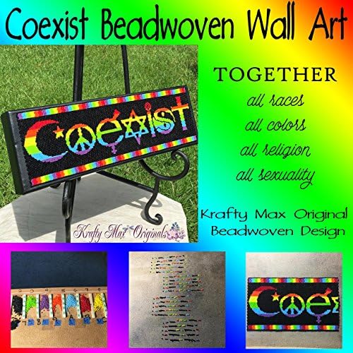 Coexist (Together) Beadwoven Wall Art - EXCLUSIVE TO AMAZON