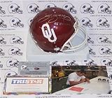 Sam Bradford Autographed/Hand Signed Oklahoma Sooners Mini Helmet